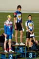 Nuorten lentävä 500 m: 1. Ott Mahlapuu, Viro, 2. Teemu Viholainen, CCH ja 3. Eerik Idarand, Viro.