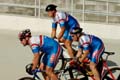 Miesten joukkuesprintti, alkukarsinta: Cycle Club Helsinki 3 - Mika Riihelä, Timo Riihelä ja Markus Holmsten.
