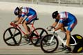Miesten joukkuesprintti, alkukarsinta: Cycle Club Helsinki 3 - Timo Riihelä ja Markus Holmsten.