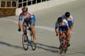 Miesten joukkuesprintti, finaali: Cycle Club Helsinki 3 - Mika Riihelä, Timo Riihelä ja Markus Holmsten.