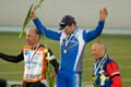 M-50 500 m aika-ajo: 1. Pentti Salminen, TWD, 2. Robert Segercrantx, IK-32 ja 3. Atte Koskinen, CCH.