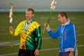 M-40 3 km takaa-ajo: 1. Jukka Lehikoinen, TVC (poissa), 2. Markku Väyrynen, OPP ja 3. Ilpo Kyllönen, KoiIs.