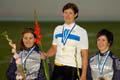 Naisten 3 km takaa-ajo: 1. Paula Suominen, TuUL, 2. Anne Rautio, TVC ja 3. Terhi Salmenoja, TVC.